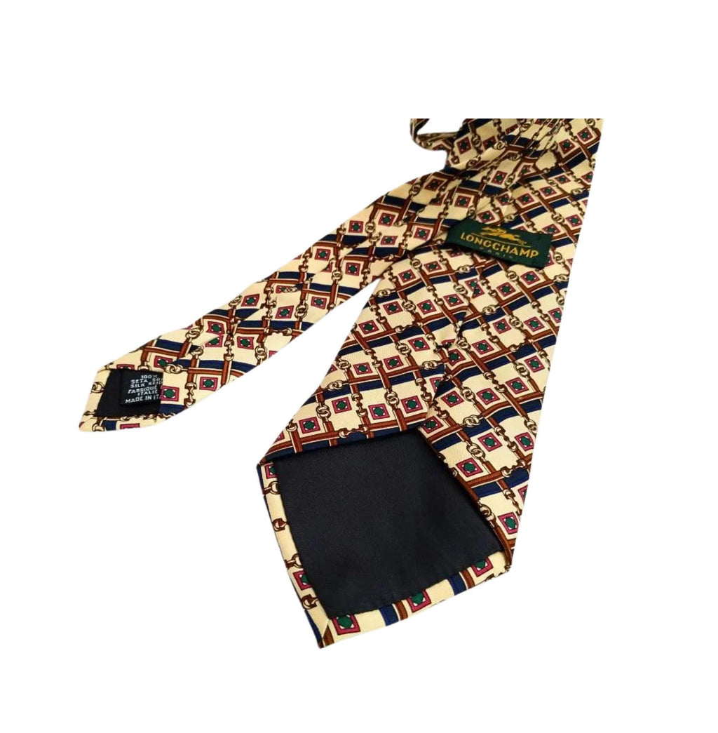 Tie Silk Longchamp tie made in Silk necktie
