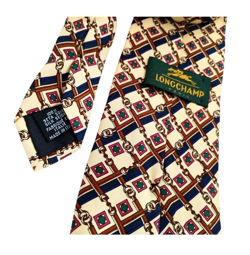 Tie Silk Longchamp tie made in Silk necktie