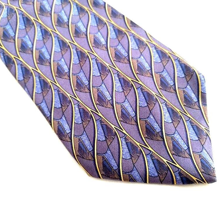 Valentino silk necktie in light lilac and purple, 100% silk, made in Italy - Luxury lilac and purple tie