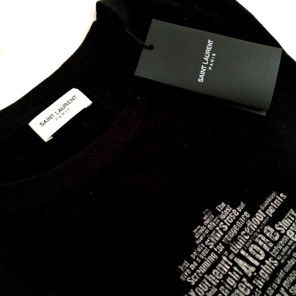 New Saint Laurent black t-shirt with original tags, breathable cotton, Italian-made - Casual luxury black t-shirt