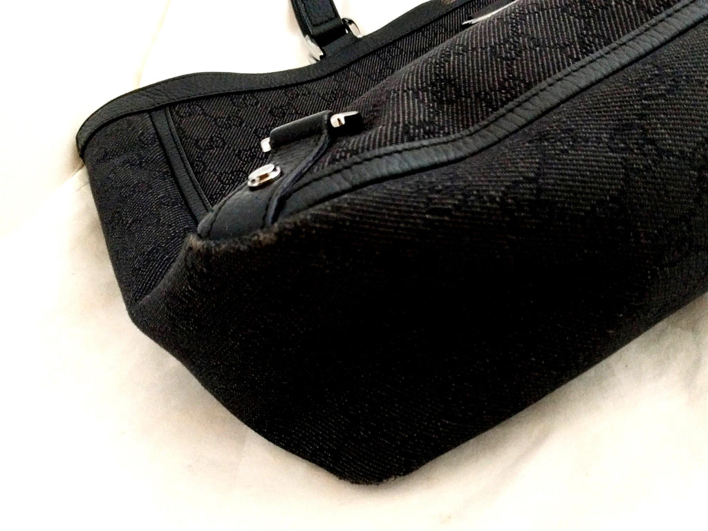 Rare Gucci GG Canvas Abbey D-Ring Tote – Black Monogram, Made in Italy