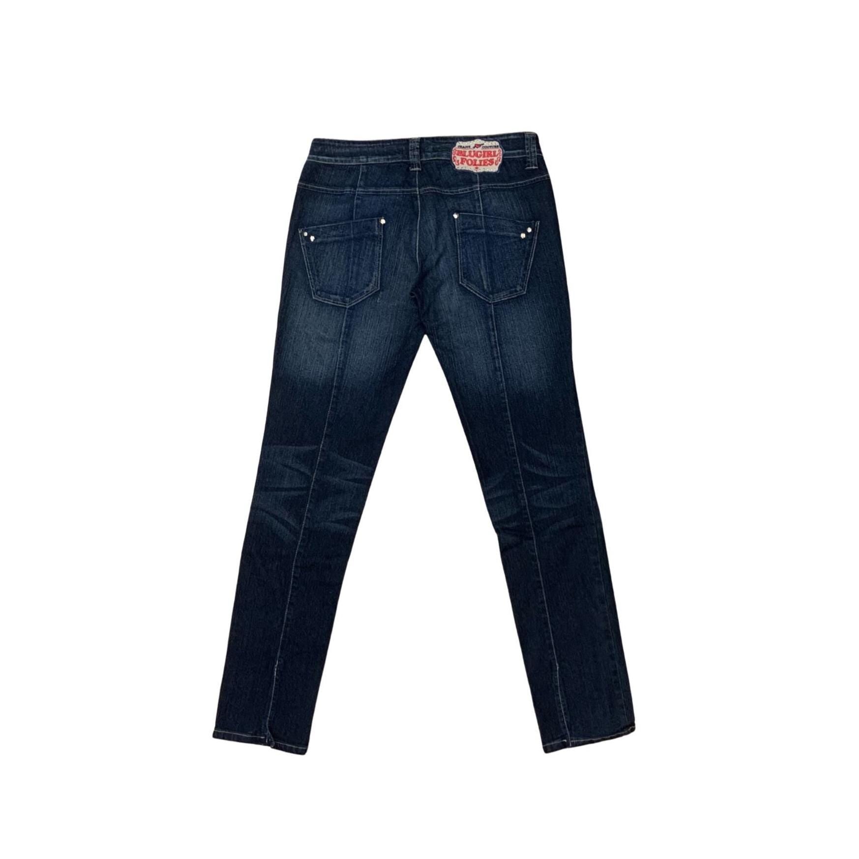 Blugirl Folies Italian Designer Jeans – Size 29, Tapered Semi-Straight Leg, Stretch Denim, Made in Italy, Preloved Luxury Denim