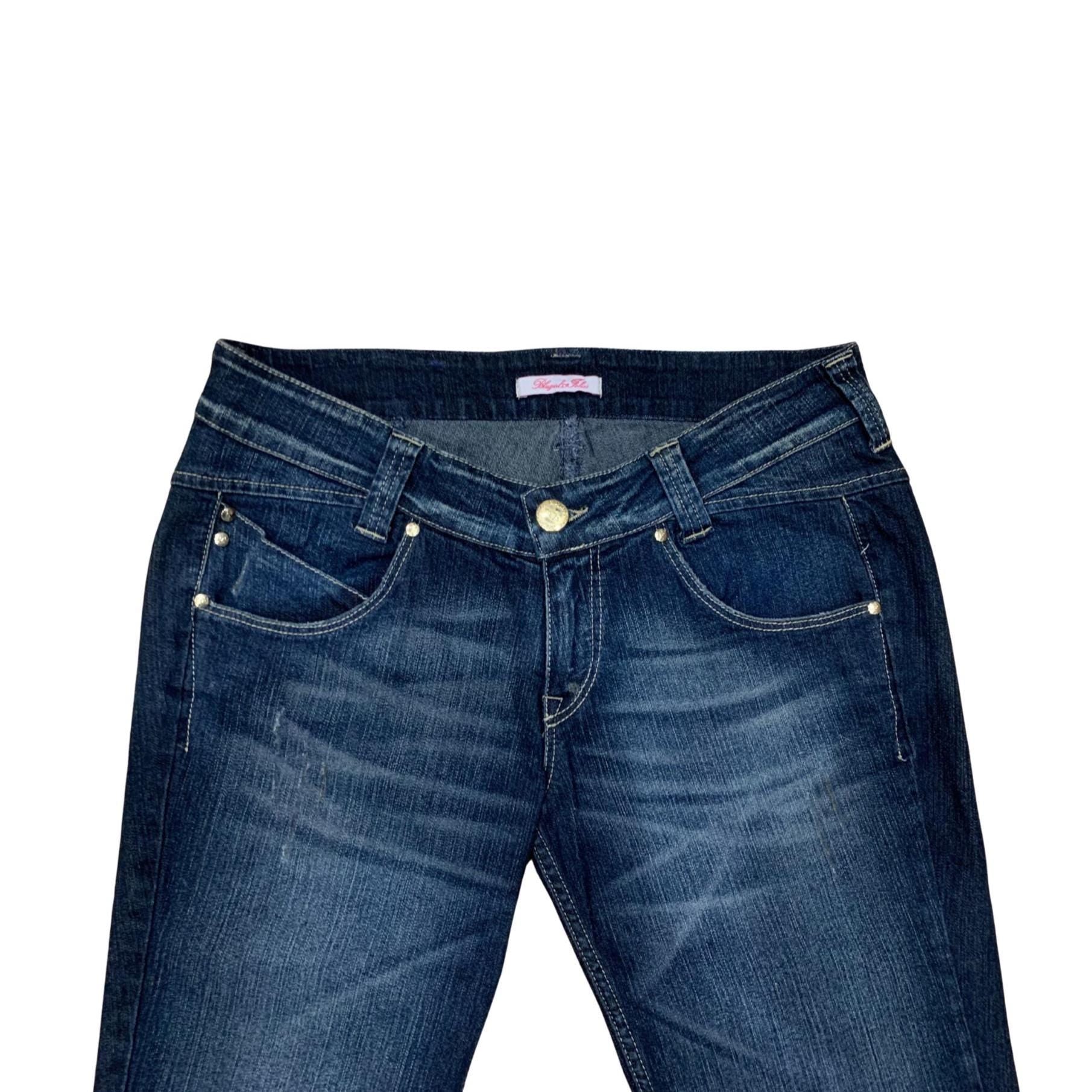 Blugirl Folies Italian Designer Jeans – Size 29, Tapered Semi-Straight Leg, Stretch Denim, Made in Italy, Preloved Luxury Denim
