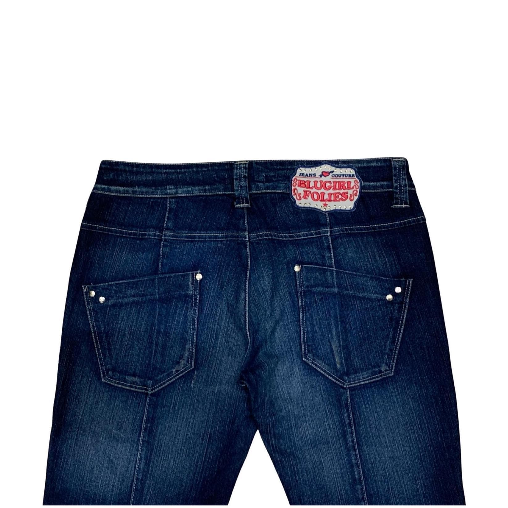 Blugirl Folies Italian Designer Jeans – Size 29, Tapered Semi-Straight Leg, Stretch Denim, Made in Italy, Preloved Luxury Denim
