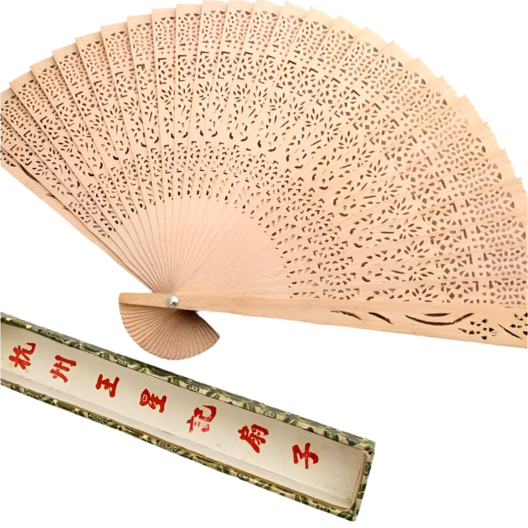 Chinese Hand fan - beautiful decoupage style hand fan