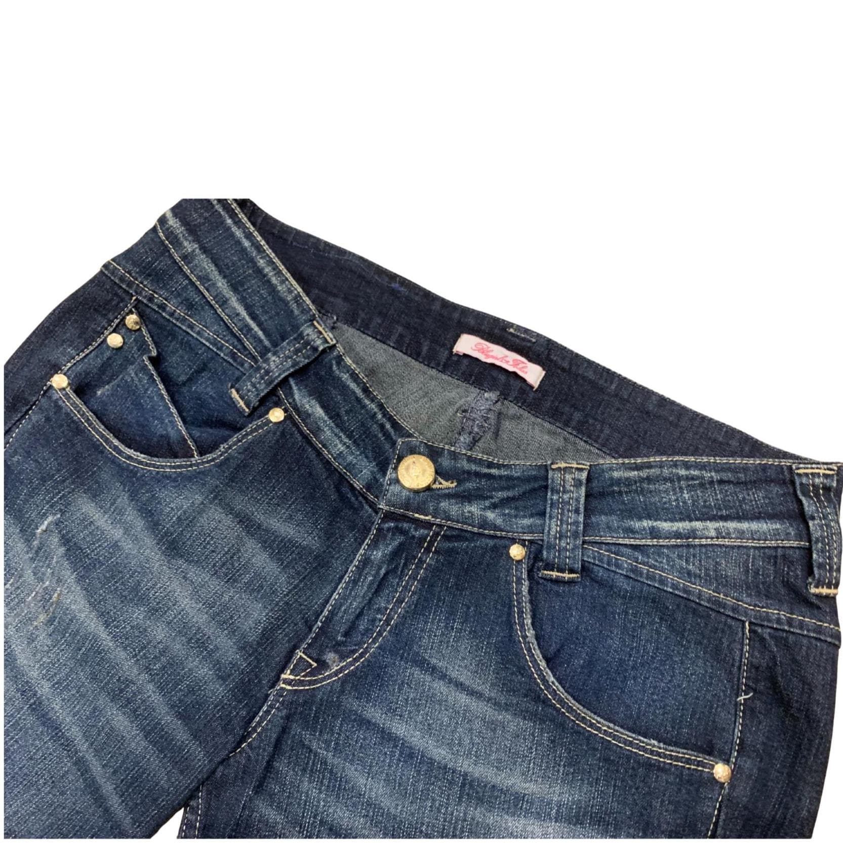 Blugirl Folies Italian Designer Jeans – Size 29, Tapered Semi-Straight Leg, Stretch Denim, Made in Italy, Preloved Luxury Denim