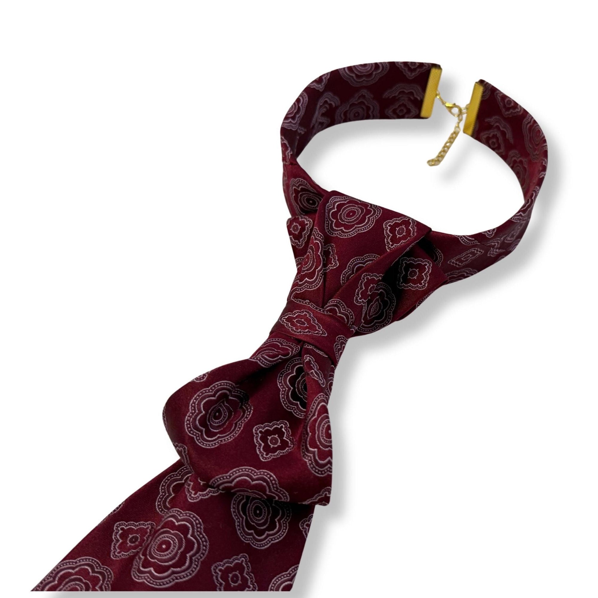 DKNY Silk Tie for Women - Vintage DKNY Reworked Tie for Women - Necktie for Women - Sustainable Designer Fashion - Manhattan Style Gift