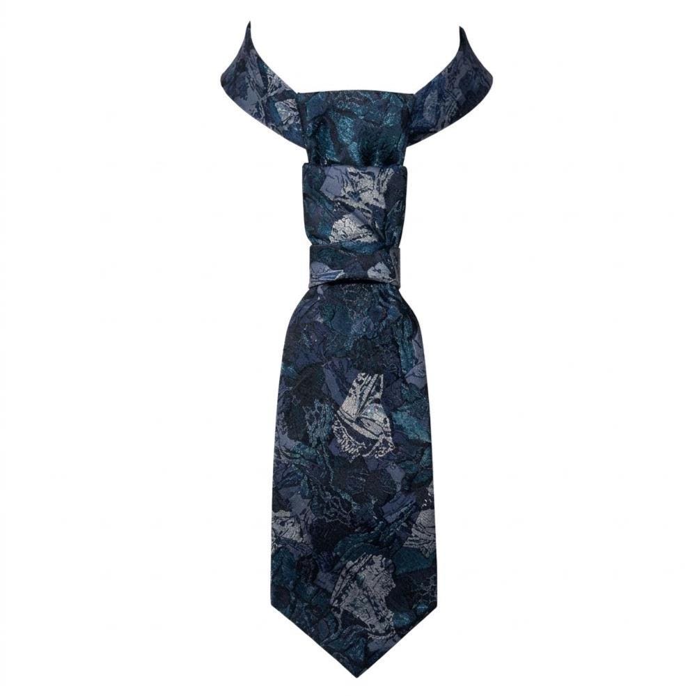 Lanvin Silk Tie for Women - Vintage Lanvin Reworked Tie for Women - Necktie for Women - Sustainable Designer Fashion