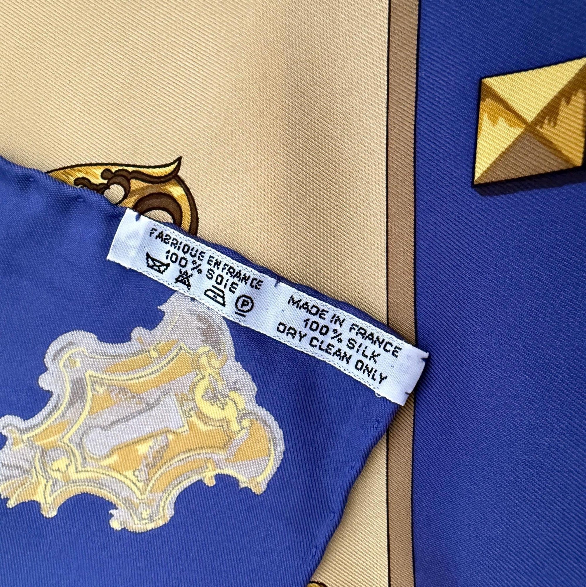 Hermes scarf LES CLES Caty Latham Hermes scarf silk square scarf collectible Hermes Rare Made in France vintage Hermes Keys scarf blue