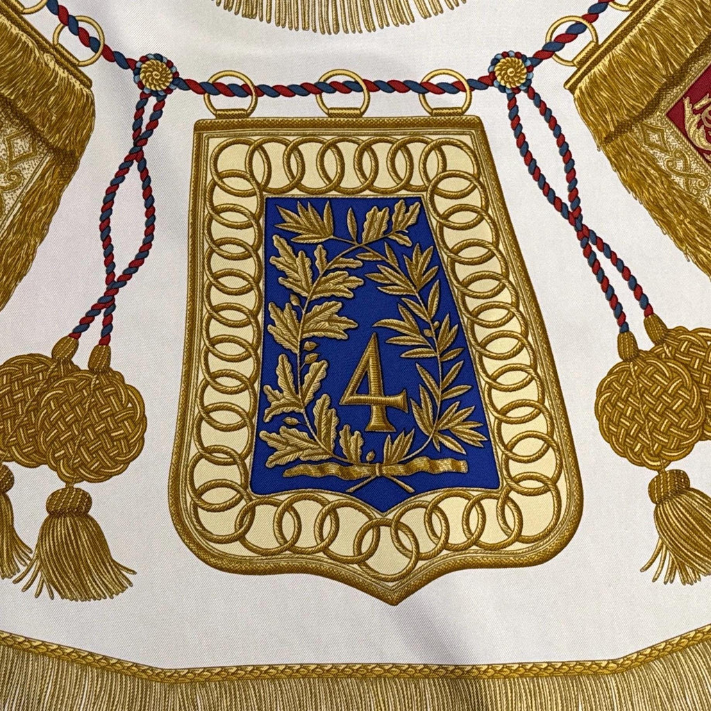 HERMES scarf POSTE et CAVALERIE Joachim Metz hermes scarf silk square scarf collectible Hermes Post and Cavalry Rare Made in France