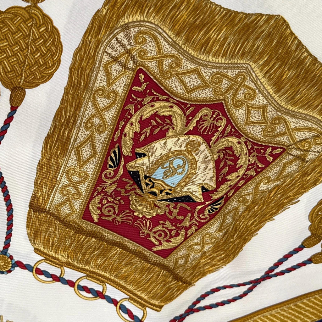 HERMES scarf POSTE et CAVALERIE Joachim Metz hermes scarf silk square scarf collectible Hermes Post and Cavalry Rare Made in France