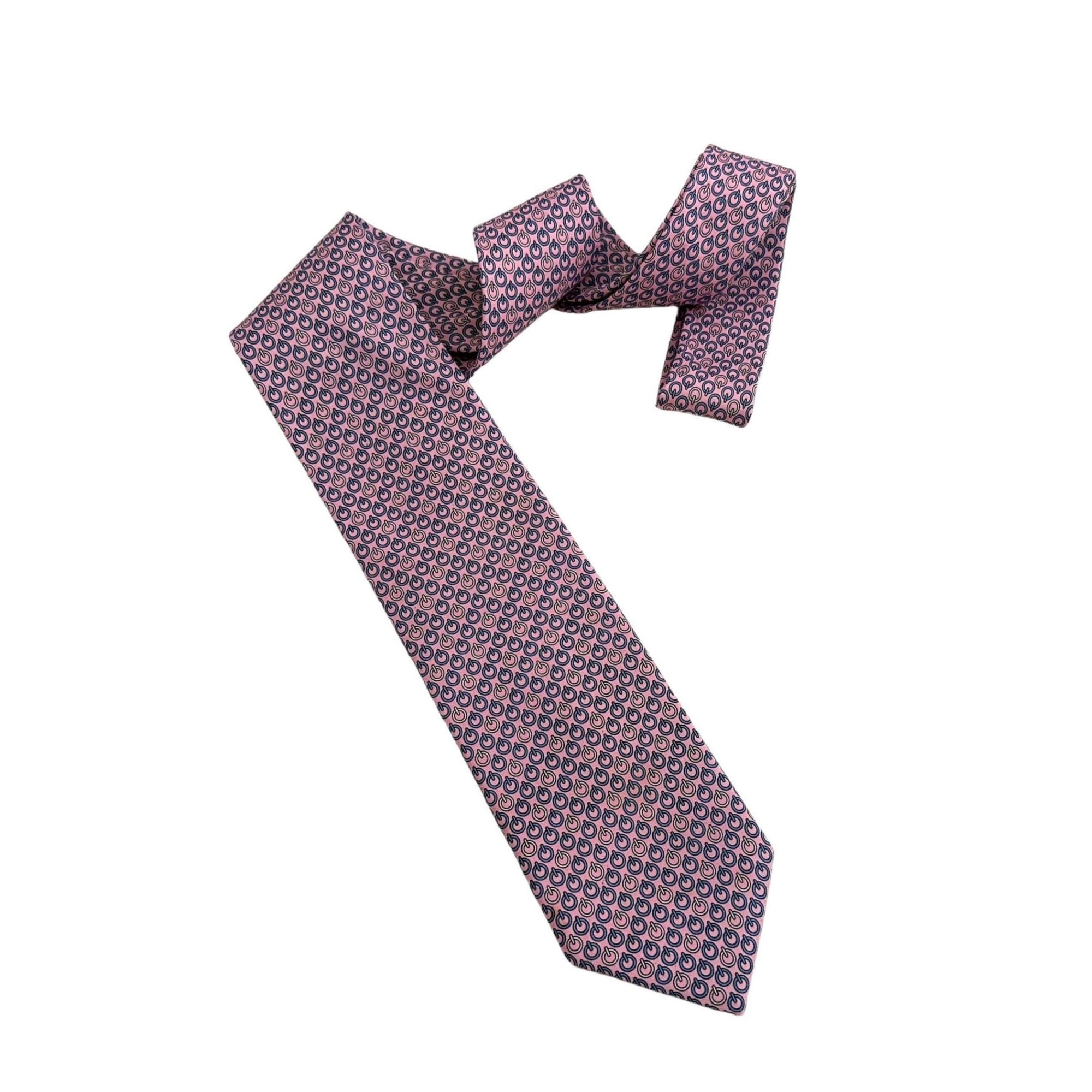 HERMES Paris tie Archival Silk tie Lavender Wheat & Seed Hermes tie with Wheat and Seed motif silk tie