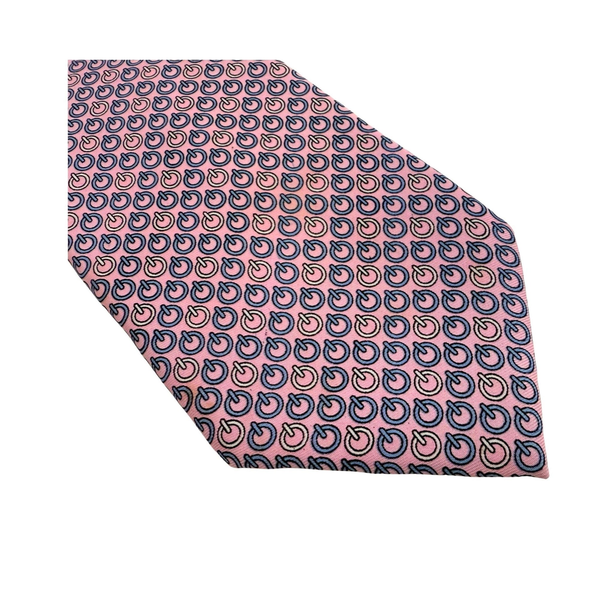 HERMES Paris tie Archival Silk tie Lavender Wheat & Seed Hermes tie with Wheat and Seed motif silk tie