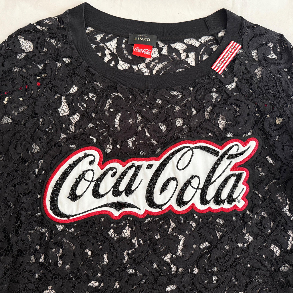 1. **Casual Chic:** Pair this black lace top with high-waisted jeans and sneakers for a casual yet chic look, ideal for a day out with friends.  2. **Evening Glamour:** Combine the top with a sleek pencil skirt or tailored trousers and heels for an effortlessly glamorous evening ensemble.