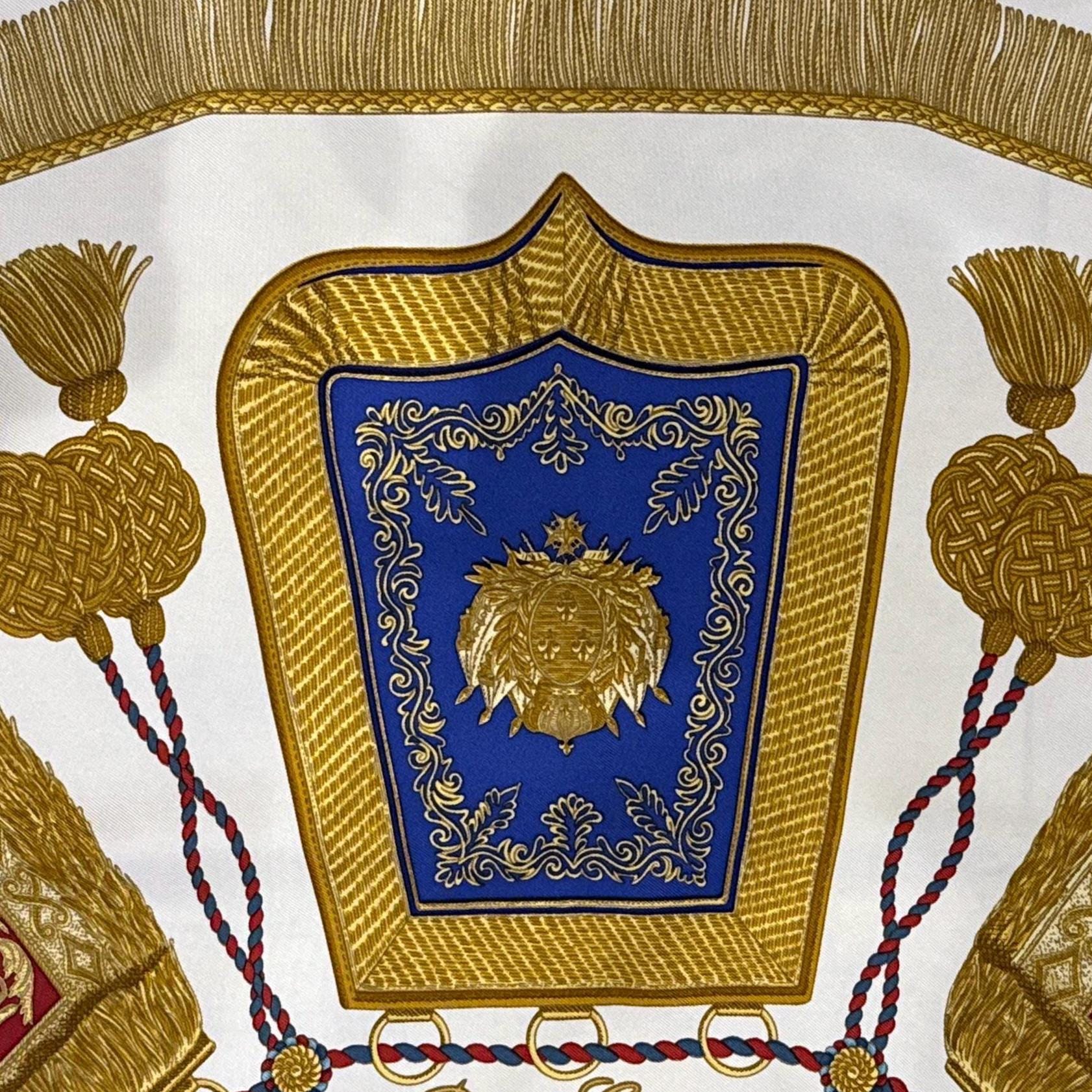 HERMES scarf POSTE et CAVALERIE Joachim Metz hermes scarf silk square scarf collectible Hermes Post and Cavalry Rare Made in France