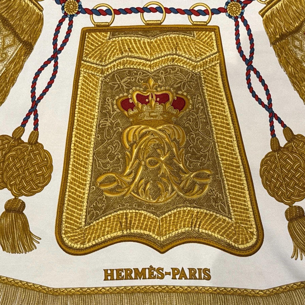 HERMES scarf POSTE et CAVALERIE Joachim Metz hermes scarf silk square scarf collectible Hermes Post and Cavalry Rare Made in France