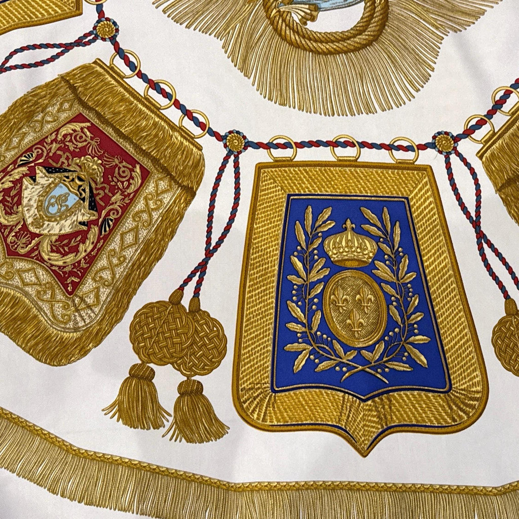 HERMES scarf POSTE et CAVALERIE Joachim Metz hermes scarf silk square scarf collectible Hermes Post and Cavalry Rare Made in France