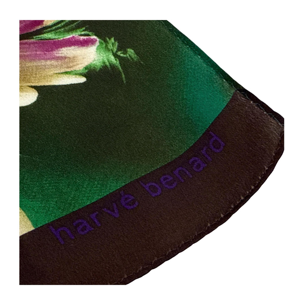 HARVE BENARD Painterly Blooms 100% Pure Silk - Long scarf