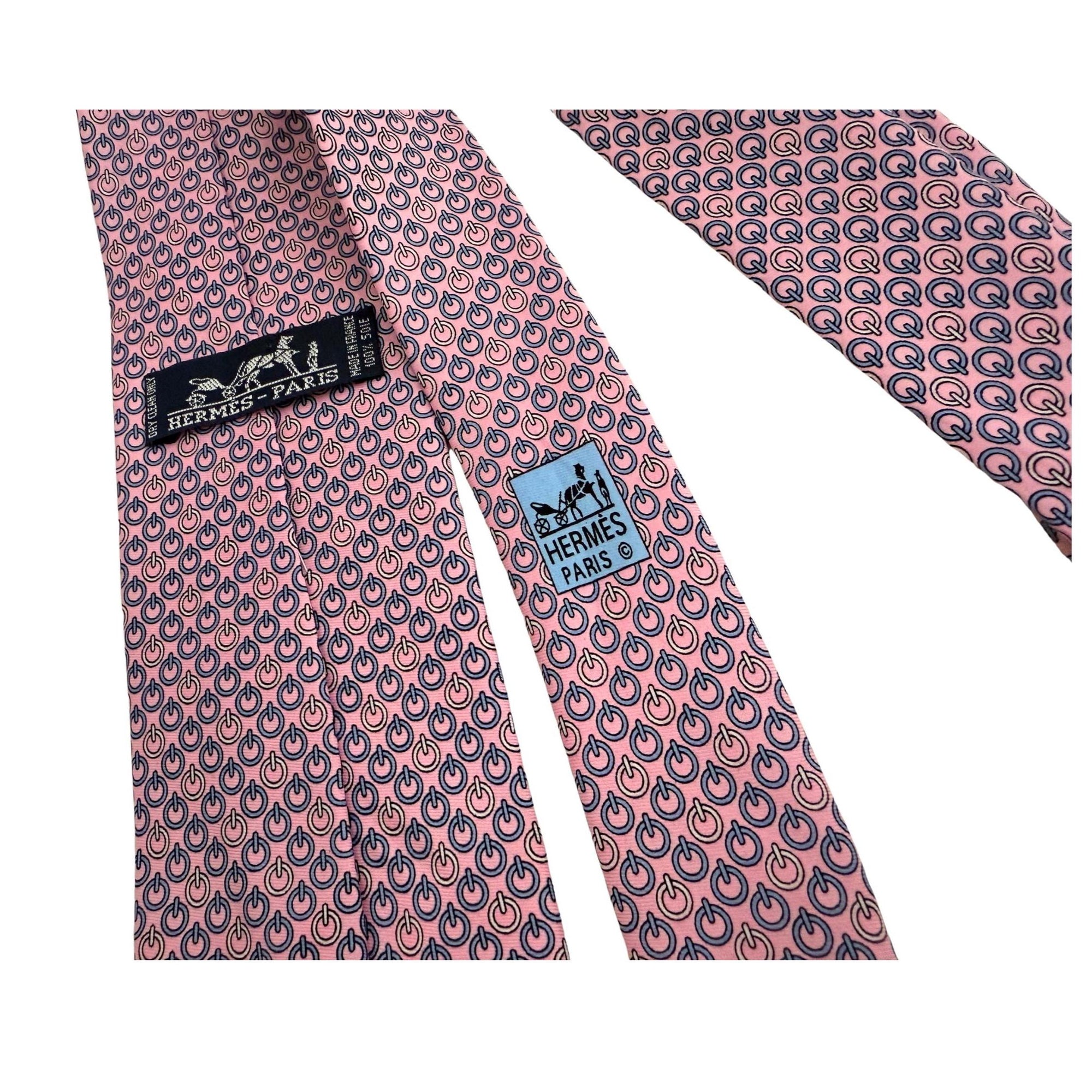 HERMES Paris tie Archival Silk tie Lavender Wheat & Seed Hermes tie with Wheat and Seed motif silk tie