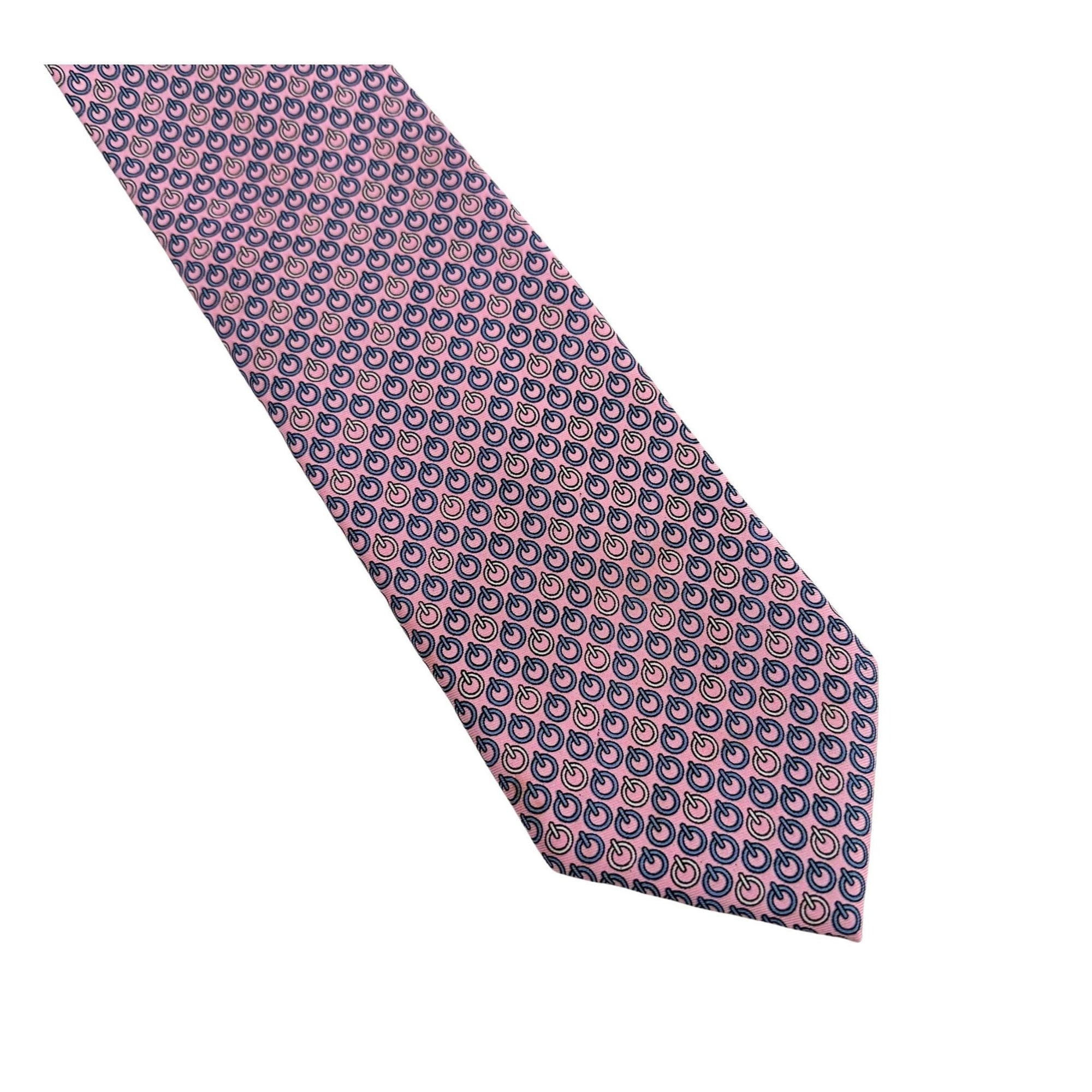HERMES Paris tie Archival Silk tie Lavender Wheat & Seed Hermes tie with Wheat and Seed motif silk tie