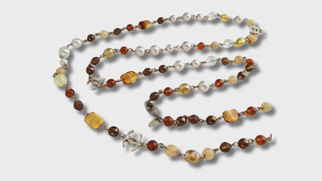 Chanel Necklace - RARE Chanel Faux Pearl - Signed Vintage Jewelry - Excellent Condition Statement Piece