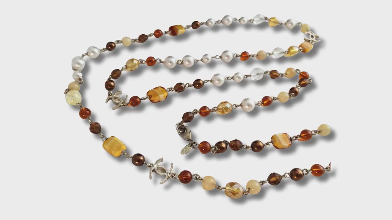 Chanel Necklace - RARE Chanel Faux Pearl - Signed Vintage Jewelry - Excellent Condition Statement Piece