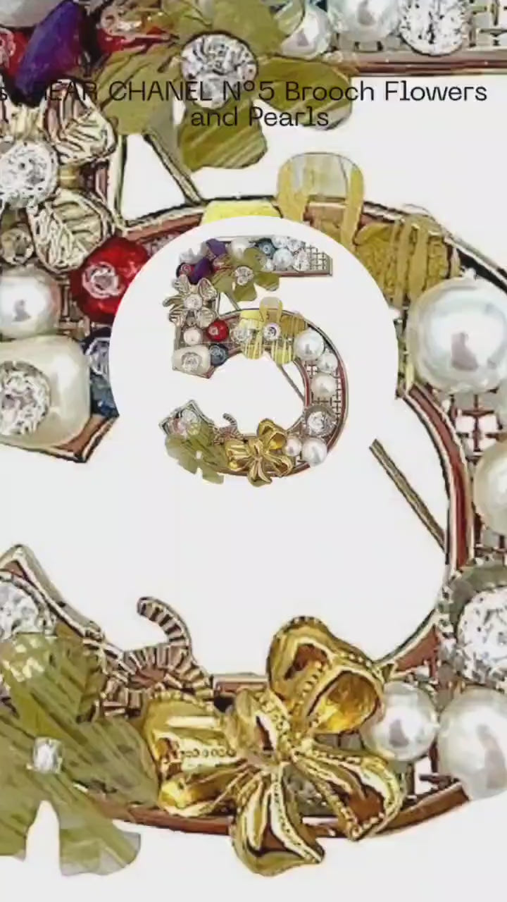 Chanel 5 Brooch - RARE Signed Collectible, Excellent Condition Vintage Accessory, Gift for Her