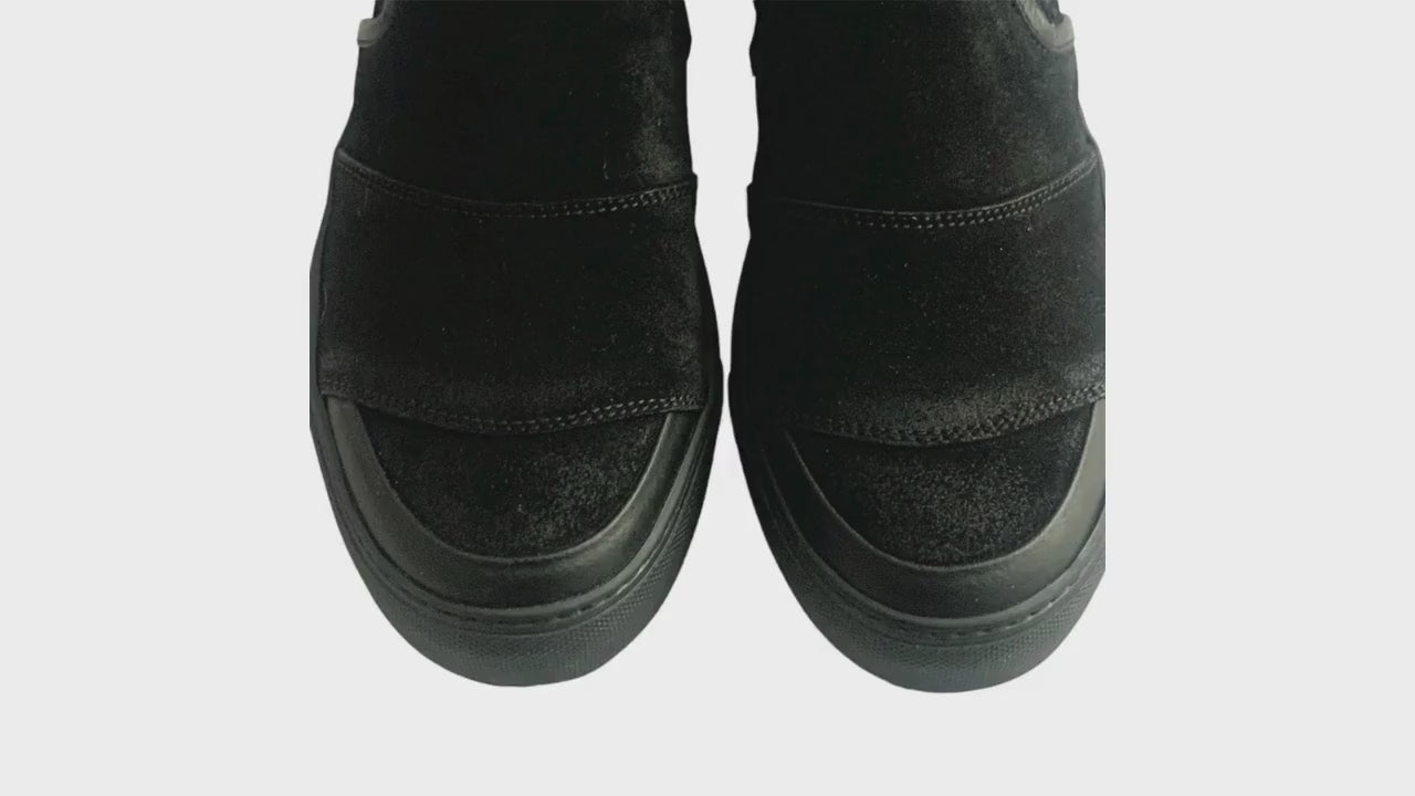 Belstaff Men’s Black Leather Loafers – Sporty Slip-On Dress Shoes, Made in England, Size 43, Never Worn_ New Arrivals