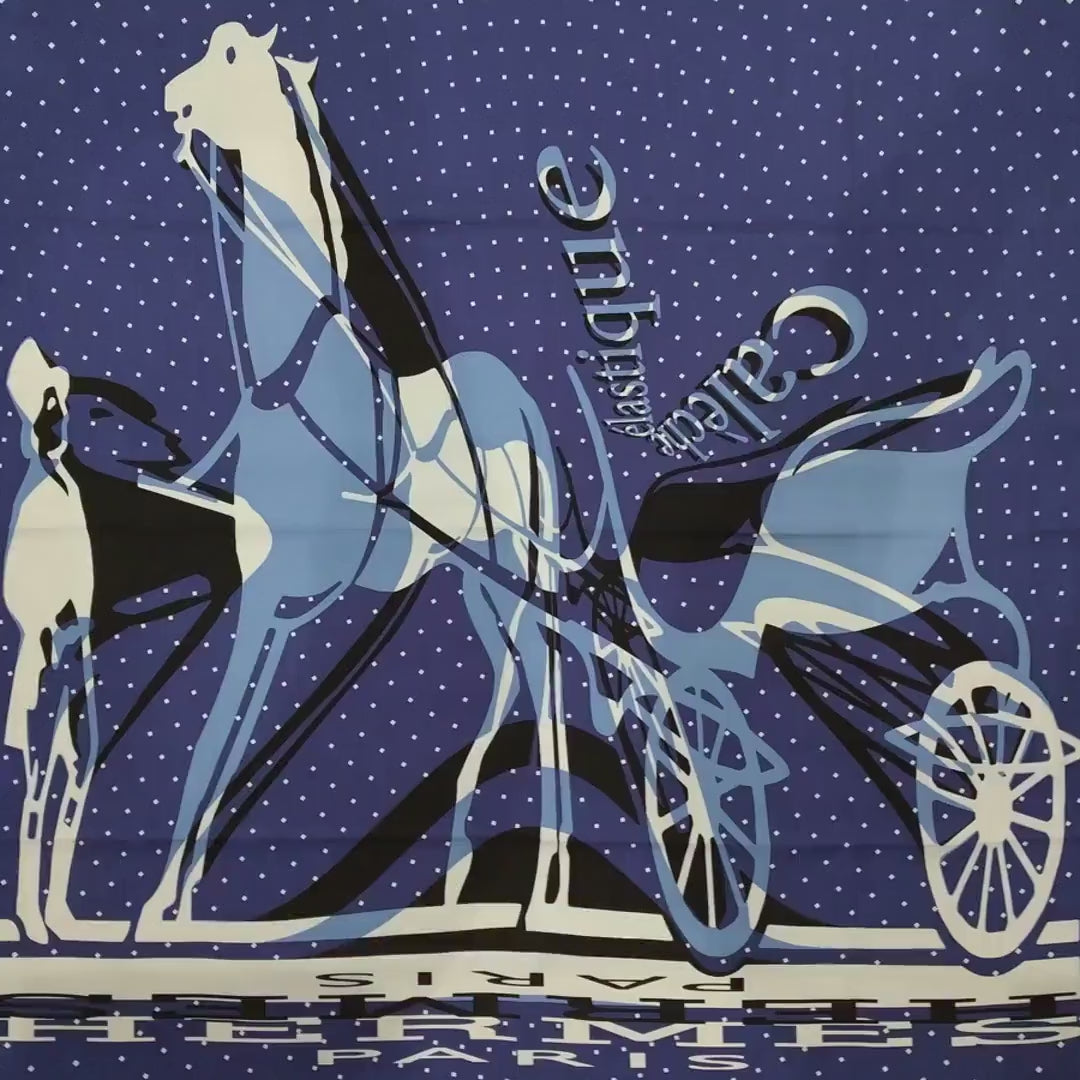 HERMES Caleche Elastique Scarf Silk Hermes scarf Caleche Elastique Bali Barret large Hermes Silk Scarf Made in France Hermes square